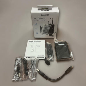 Samson XPD2 Lavalier USB Funkmikrofon Wireless System Streaming Presenter Neu
